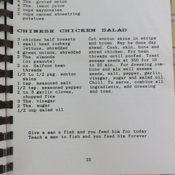 Por Los Ninos Cook Book 1987 Our Lady of Lourdes Church Northridge Ca Fundraiser - Picture 8 of 8